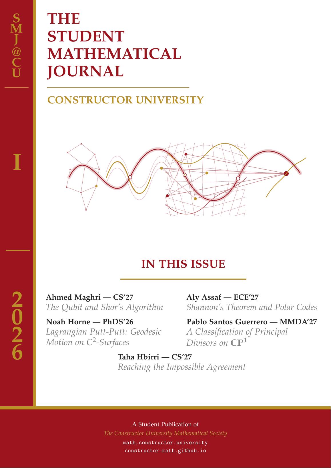 Cover of The Student Mathematical Journal 2026