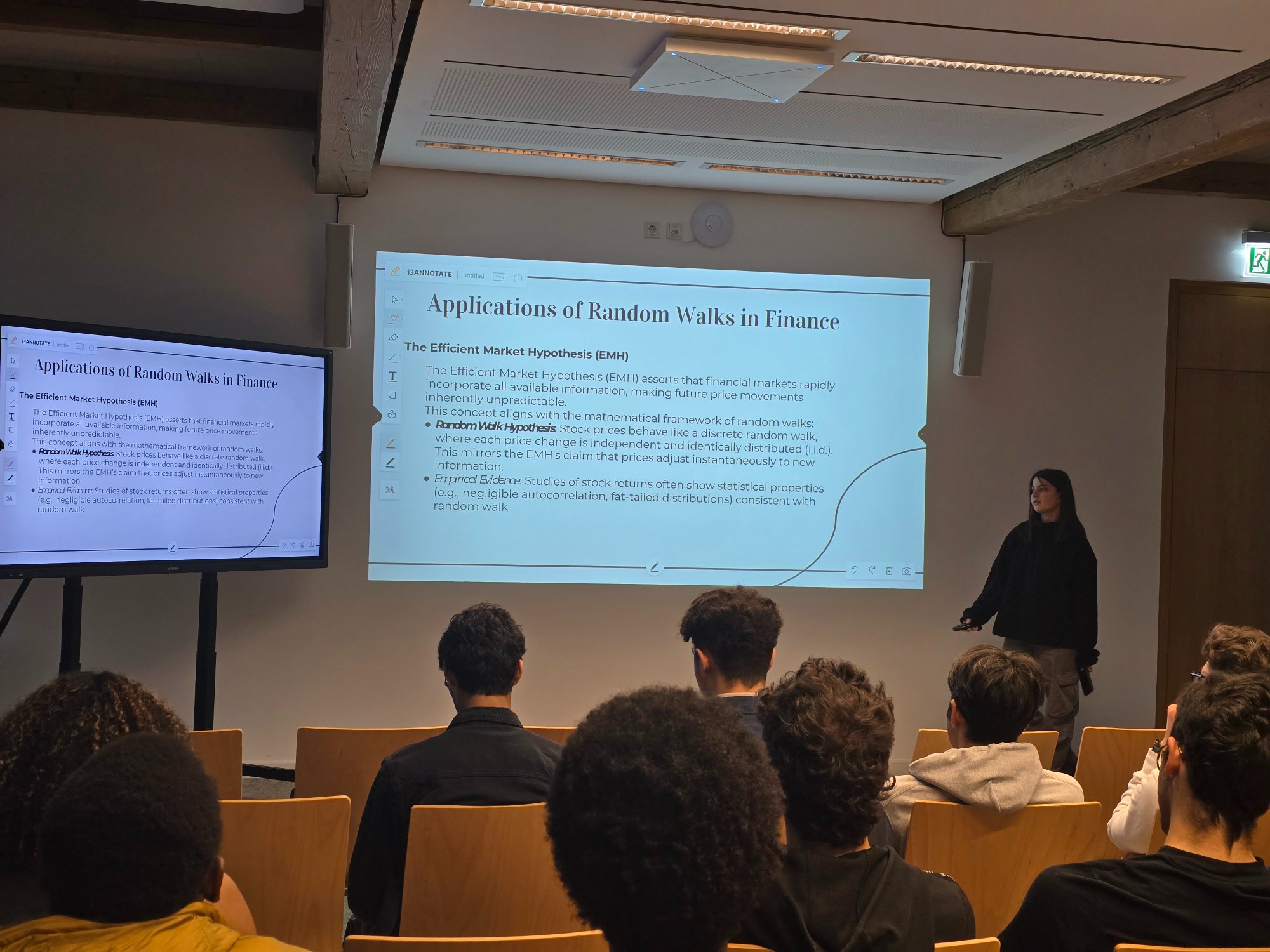 Klesta Qehaja presenting