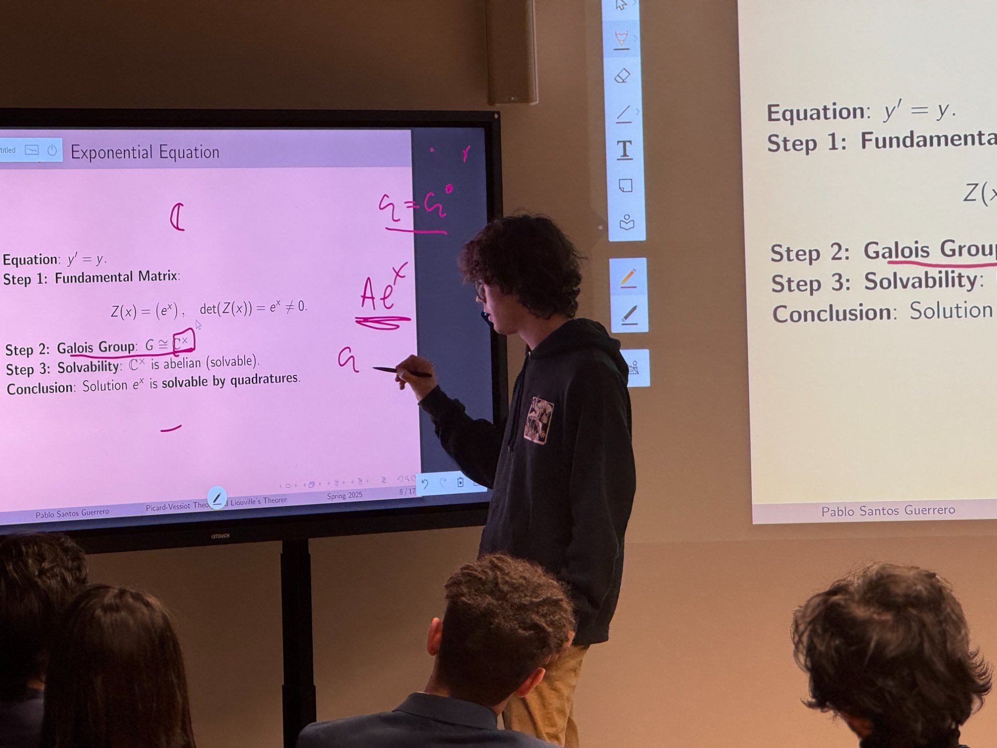 Pablo Santos Guerrero presenting