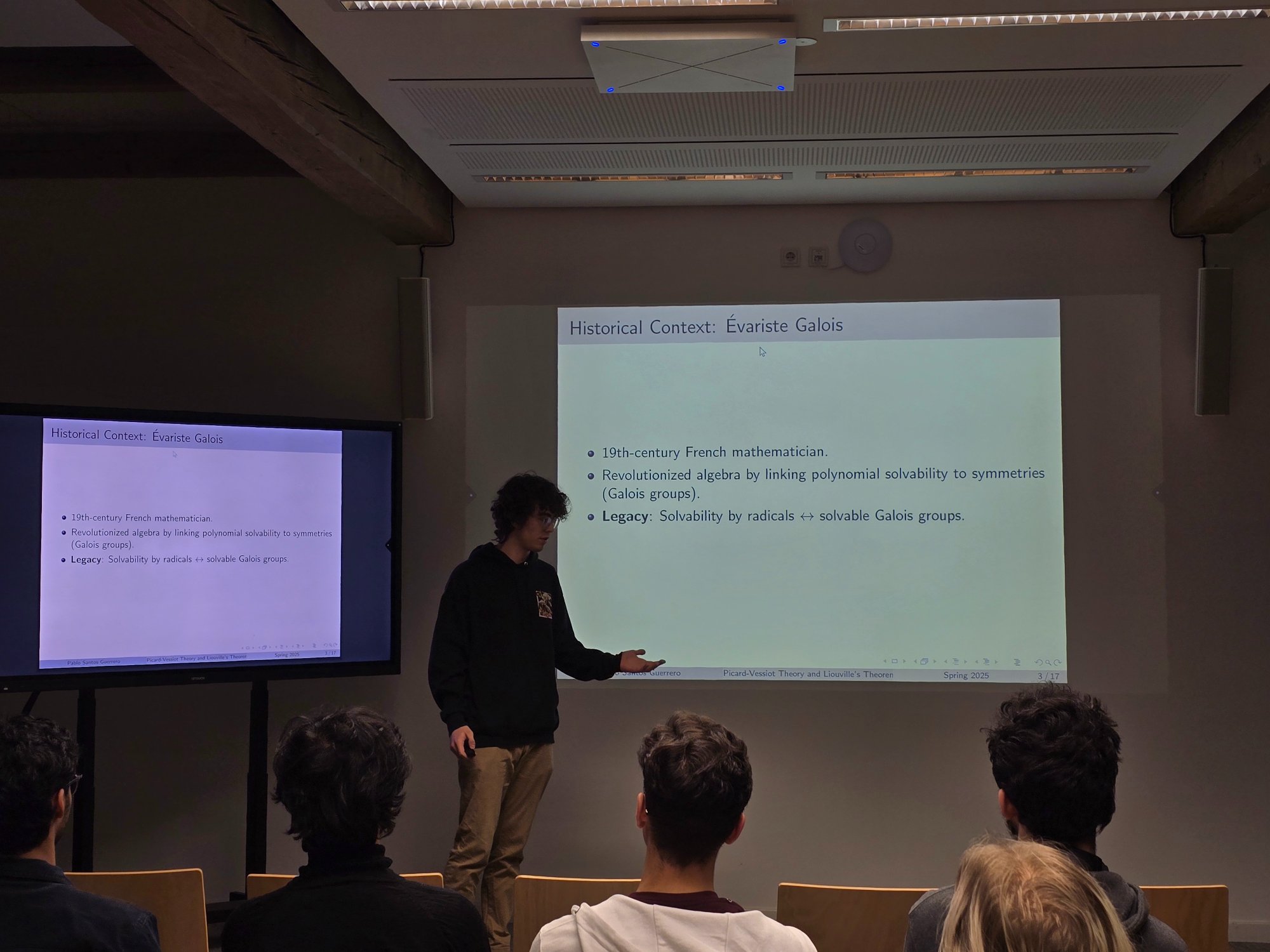 Pablo Santos Guerrero during talk