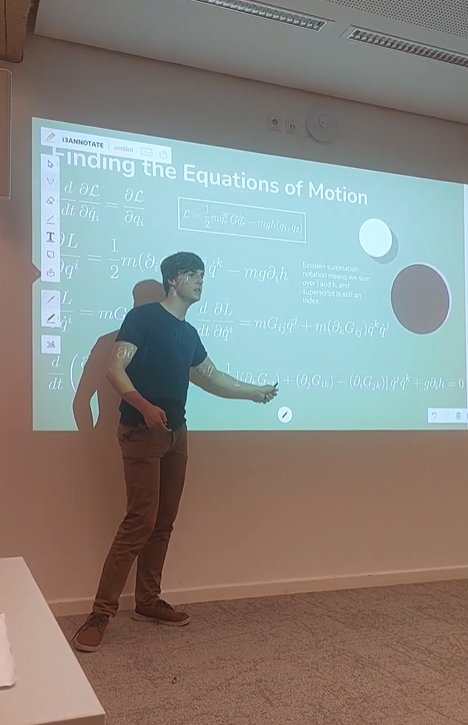 Noah Horne presenting